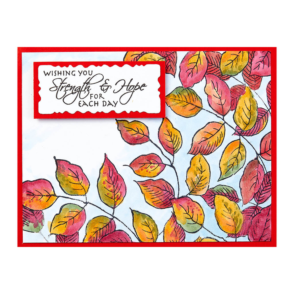 Stampendous Leafy Lines Cling Stamps rsc-031 strength