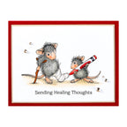 Spellbinders House Mouse Healing Thoughts Cling Stamps rsc-051 cast