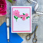 Rainbow Splash Clear Stamps Happy Blooms rs103 Miss You Card | color-code:ALT05