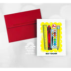 Rainbow Splash Clear Stamps Schoolhouse Messages rs102c Teacher Card | color-code:ALT03