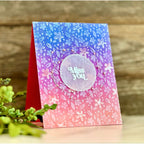 Rainbow Splash Clear Stamps Bold Messages rs104 Miss You Card
