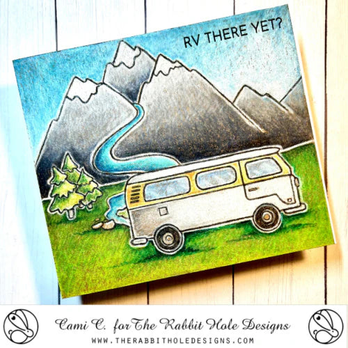 The Rabbit Hole Designs RVing with Tailette Dies trh-237d mountain range