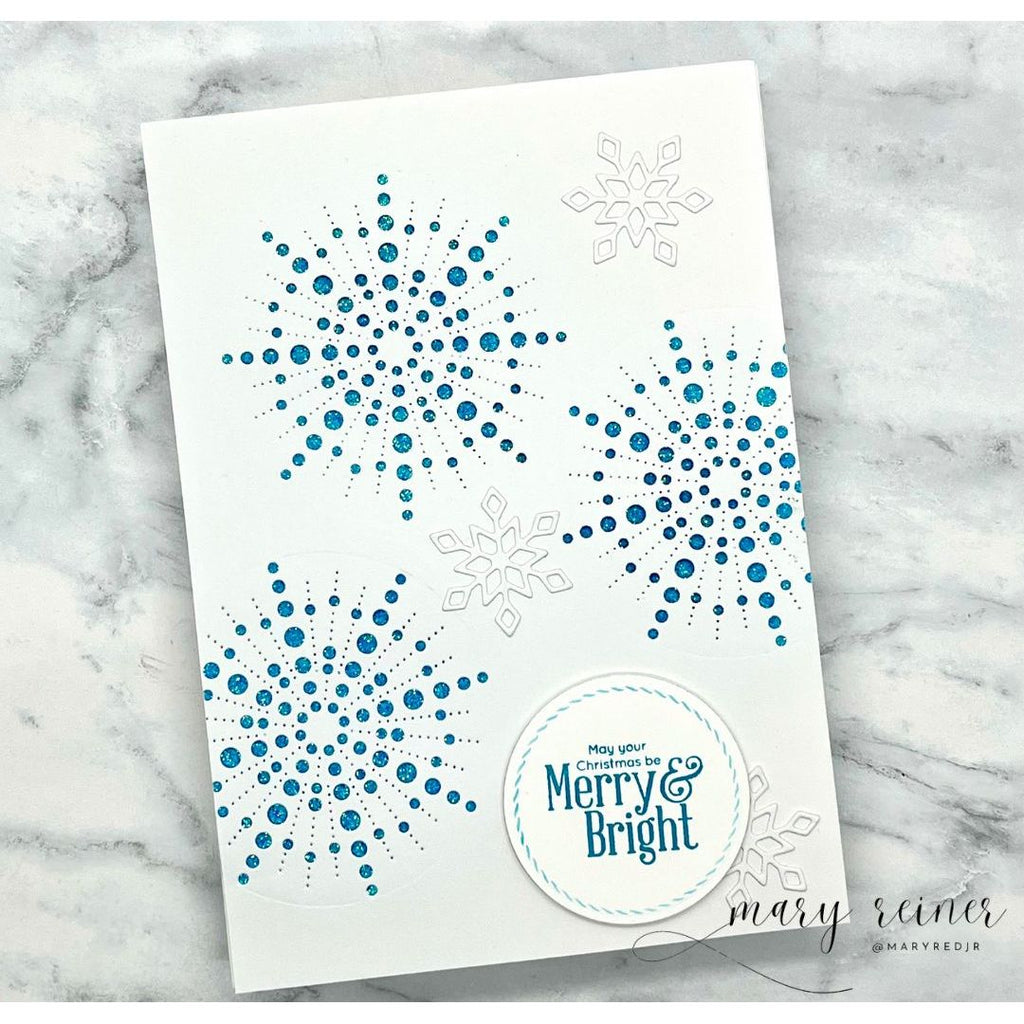 Simon Says Stamp Radiant Burst Wafer Die s1108 DieCember Holiday Card
