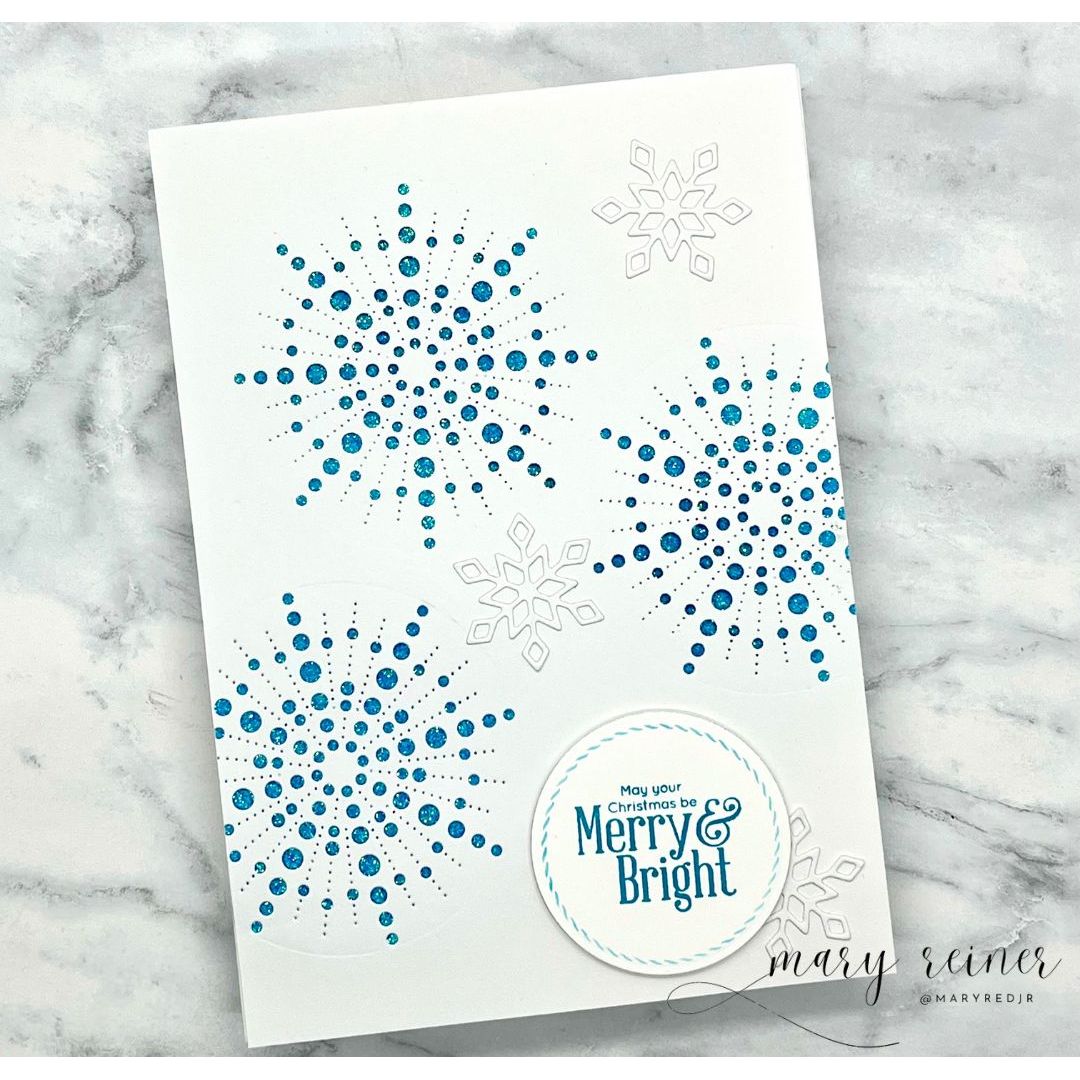 Simon Says Stamp Radiant Burst Wafer Die s1108 DieCember Holiday Card