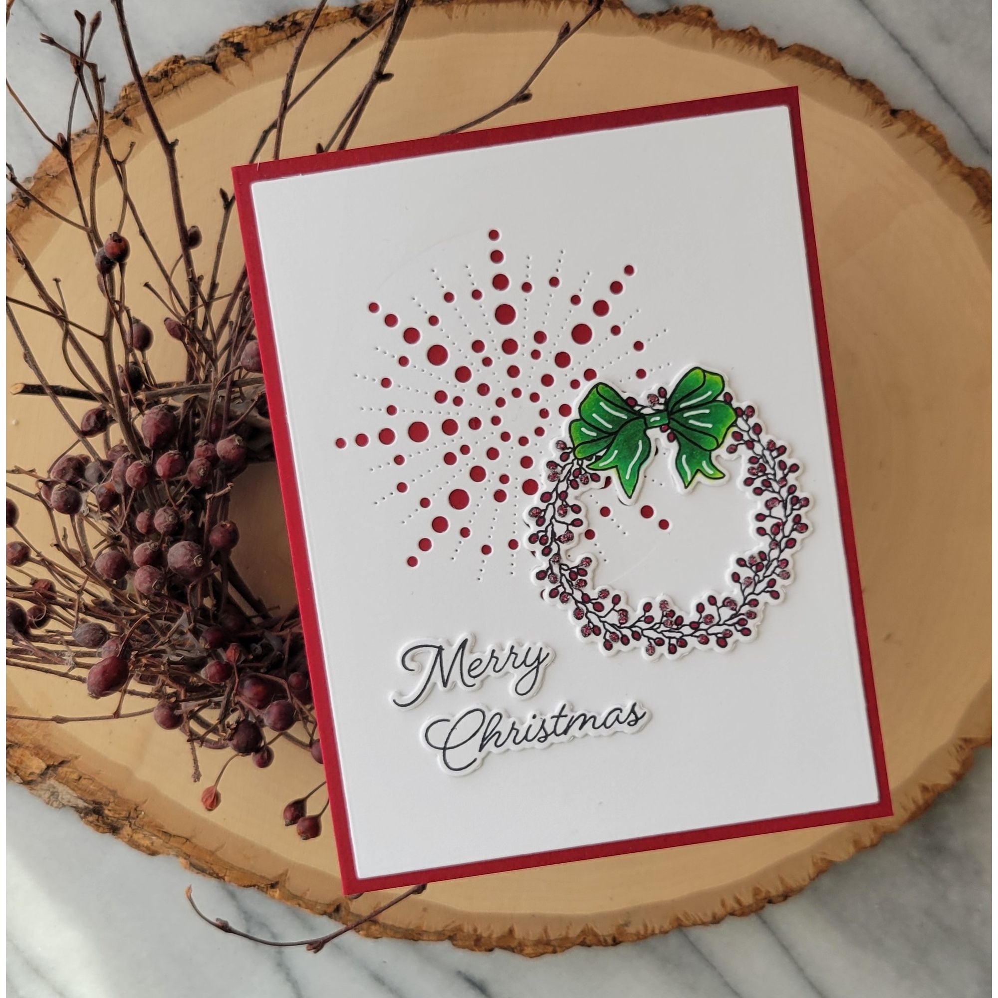 Simon Says Stamp Radiant Burst Wafer Die s1108 DieCember Christmas Card | color-code:ALT04