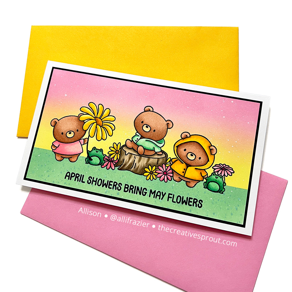 Simon Says Clear Stamps Rain or Shine 2180ssc Rain or Shine May Flowers Card | color-code:ALT02