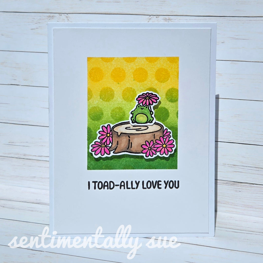 Simon Says Stamps and Dies Rain or Shine set950rs Rain or Shine Love You Card