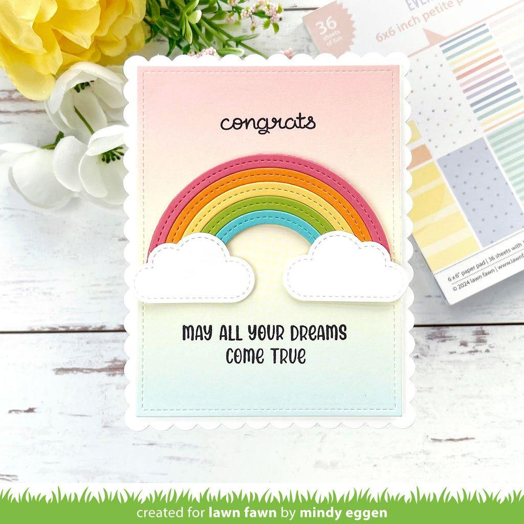 Lawn Fawn Henry's Build-A-Sentiment: Spring Clear Stamps lf3361 Congrats