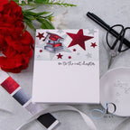 Rainbow Splash Clear Stamps Graduation Greetings rs122c Red Stars Grad Card Jean Doeringsfeld | color-code:ALT04