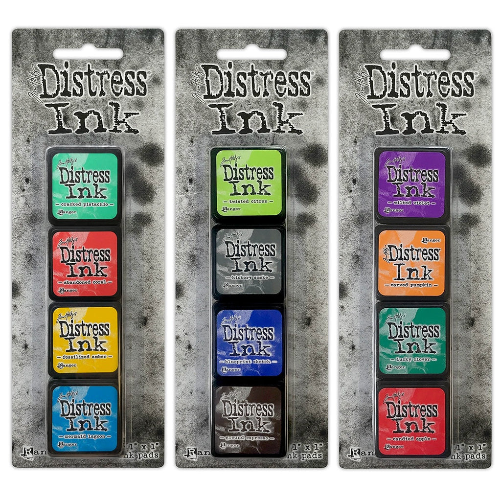 Tim Holtz Mini Distress Ink Pads Sets 13, 14, And 15 Ranger