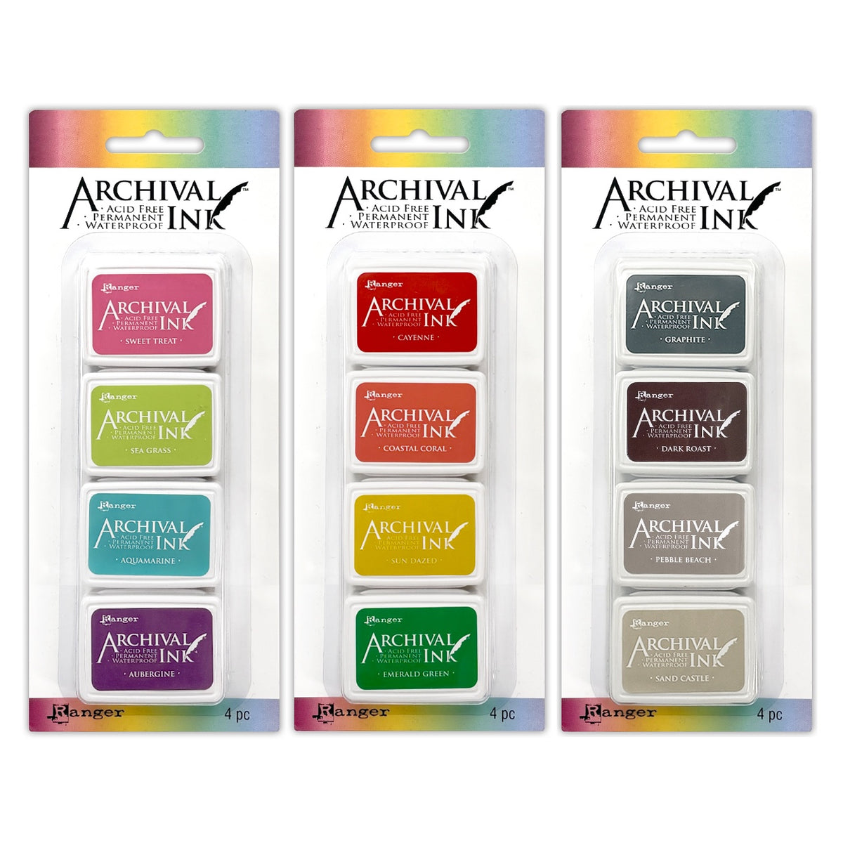 Ranger Mini Archival Ink Pad Kits 5-7 Bundle