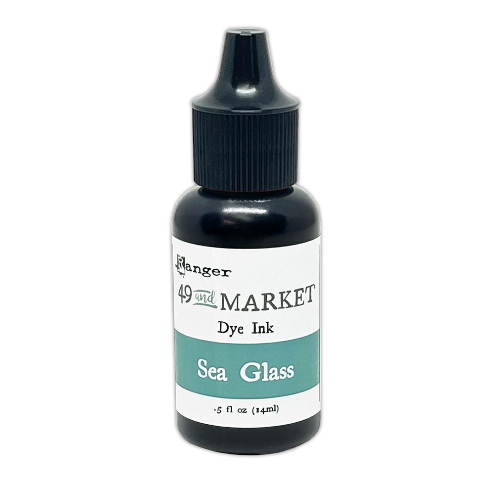 Ranger 49 and Market 7 Dye Reinker Bundle FMI95392 Sea Glass Turquoise Bottle Close Up