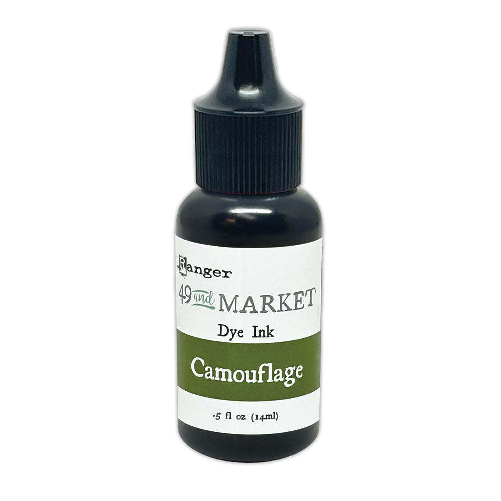 Ranger 49 and Market Camouflage Dye Ink Pad And Reinker Bundle Bottle Image