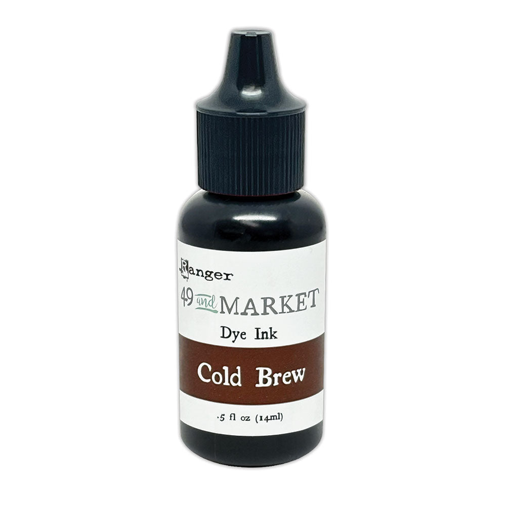 Ranger 49 and Market Cold Brew Dye Ink Pad And Reinker Bundle Bottle Image