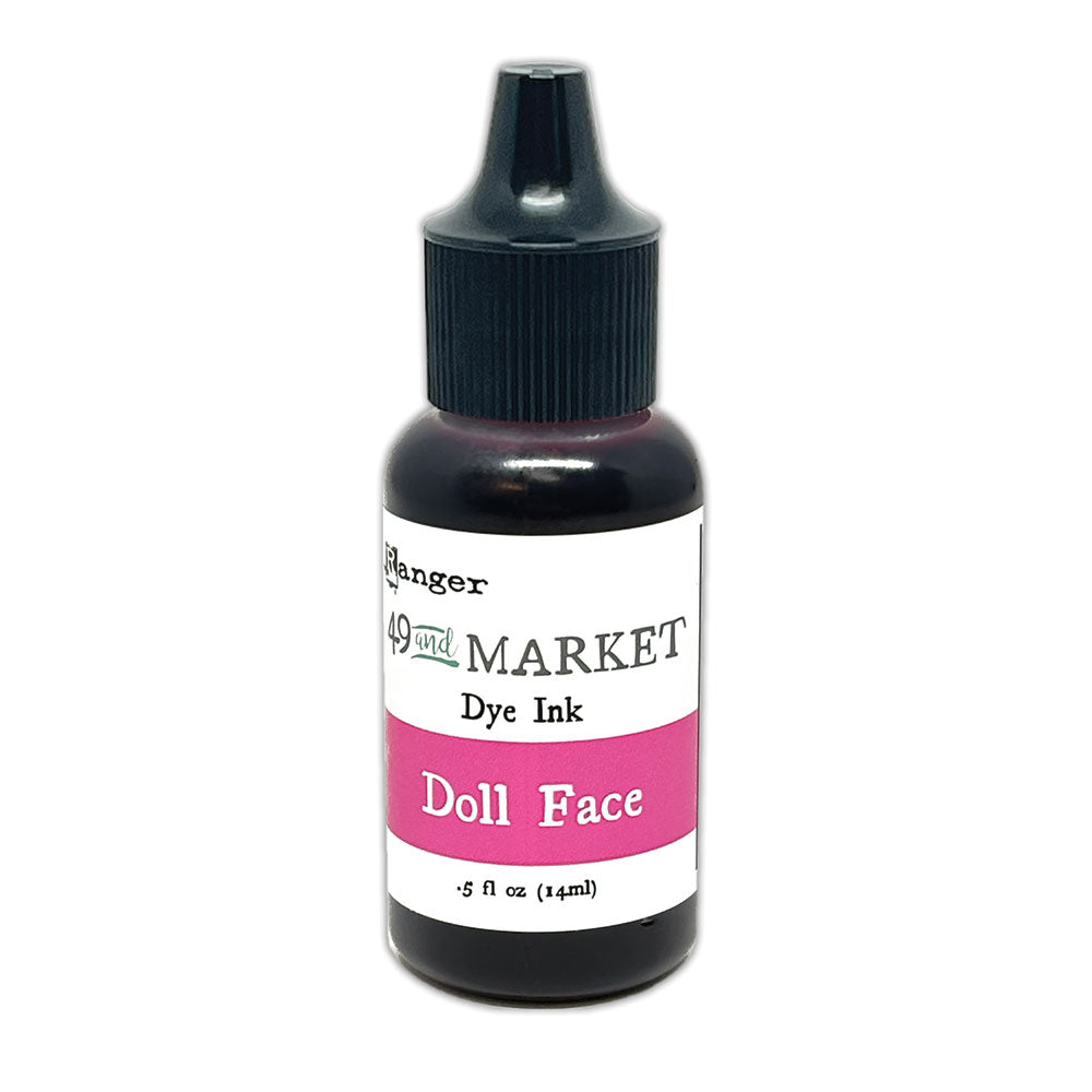 Ranger 49 and Market Doll Face Dye Ink Pad And Reinker Bundle Bottle Image