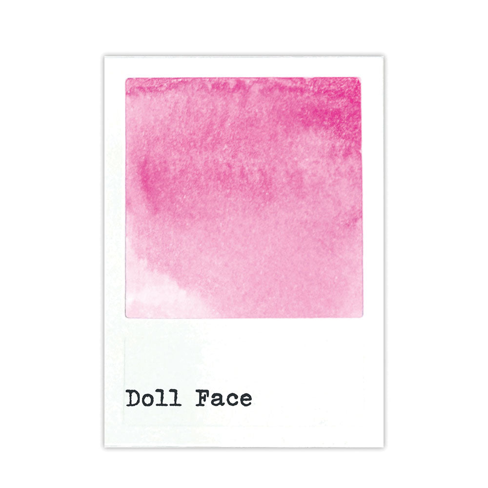 Ranger 49 and Market Doll Face Dye Ink Pad And Reinker Bundle Swatch