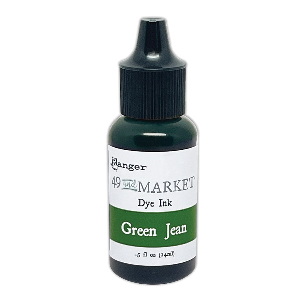 Ranger 49 and Market Green Jean Dye Ink Pad And Reinker Bundle FMI92551