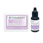 Ranger 49 and Market Lavender Kisses Dye Ink Pad And Reinker Bundle