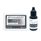 Ranger 49 and Market Off The Rails Dye Ink Pad And Reinker Bundle