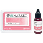 Ranger 49 and Market Pink Lady Dye Ink Pad And Reinker Bundle
