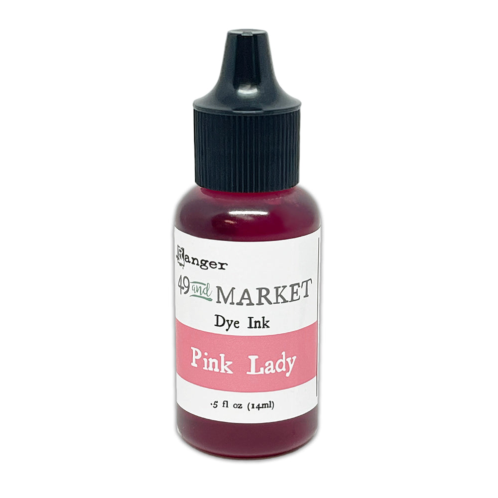 Ranger 49 and Market Pink Lady Dye Ink Pad And Reinker Bundle Bottle Image