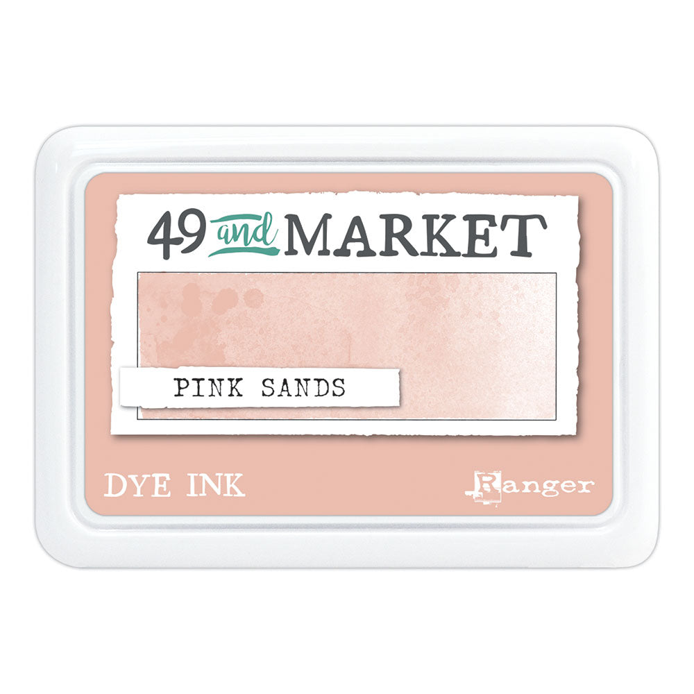 Ranger 49 and Market Pink Sands Dye Ink Pad And Reinker Bundle FMP92452