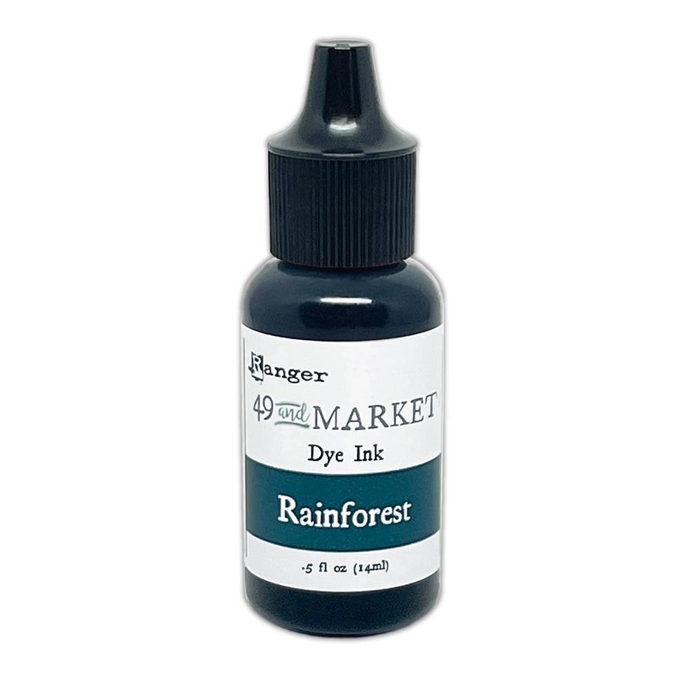 Ranger 49 and Market Rainforest Dye Ink Pad And Reinker Bundle FMI92612