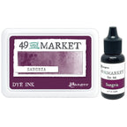 Ranger 49 and Market Sangria Dye Ink Pad And Reinker Bundle