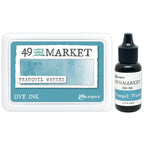 Ranger 49 and Market Tranquil Waters Dye Ink Pad And Reinker Bundle