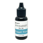 Ranger 49 and Market Tranquil Waters Dye Ink Pad And Reinker Bundle Bottle Image
