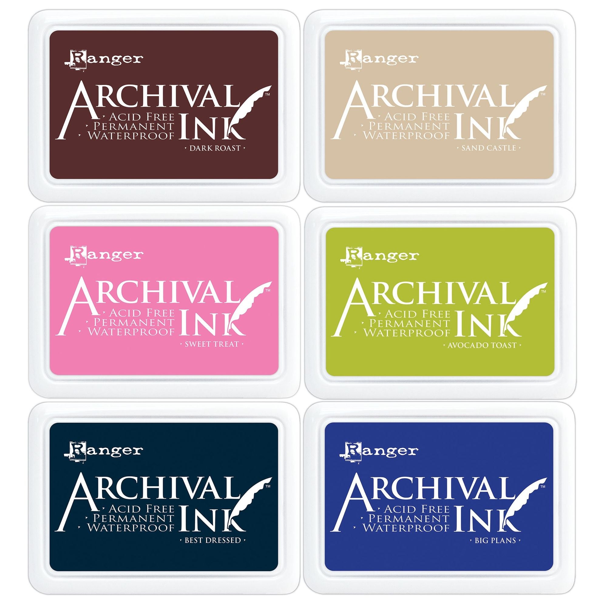 Ranger Archival Ink Pad Bundle of Six