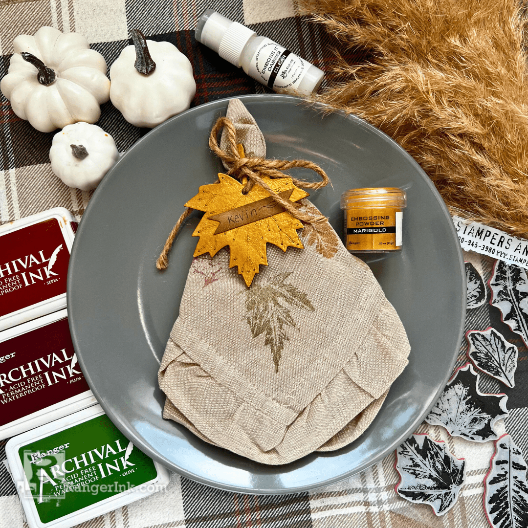 Ranger Archival Ink Pad Sepia AIP31505 Thanksgiving Place Settings | color-code:ALT01