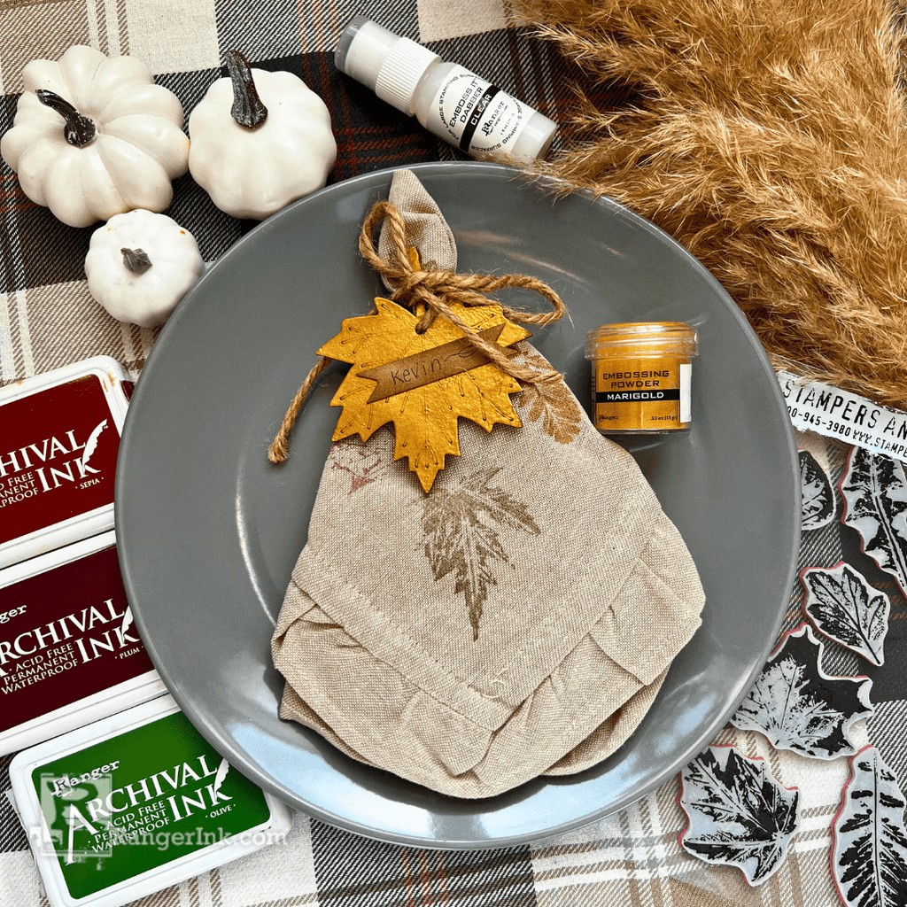 Ranger Archival Ink Pad Sepia AIP31505 Thanksgiving Place Settings | color-code:ALT01