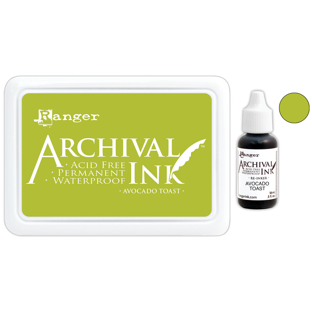 Ranger Avocado Toast Archival Ink Pad And Reinker Bundle