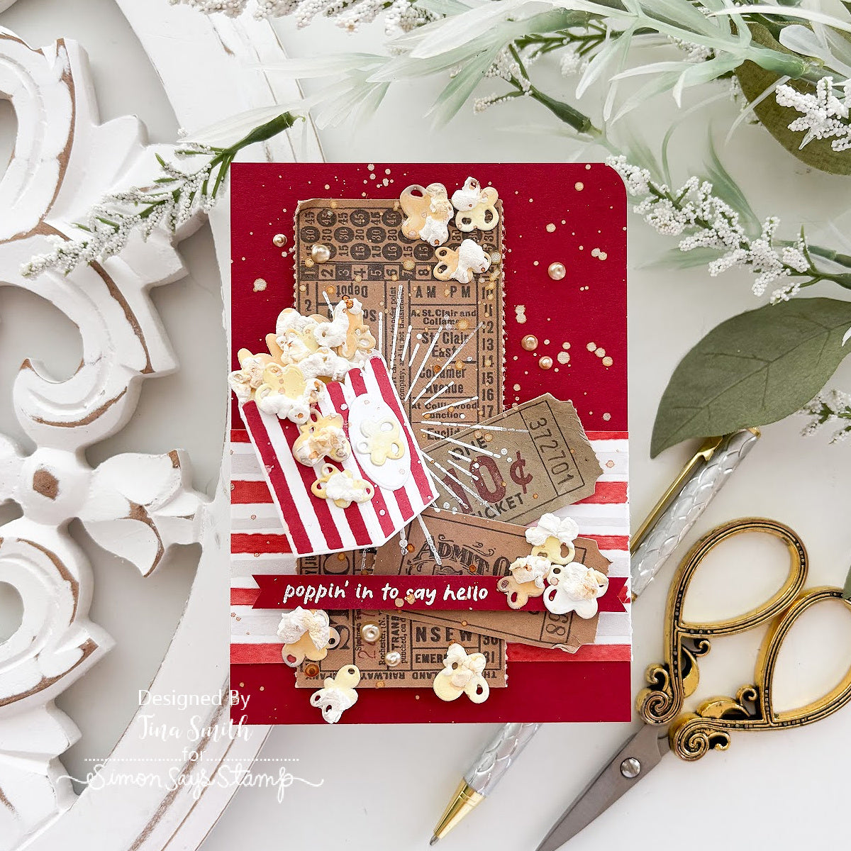 Ranger Bisque Liquid Pearls Pearlescent Paint LPL28062 Popcorn Card | color-code:ALT02