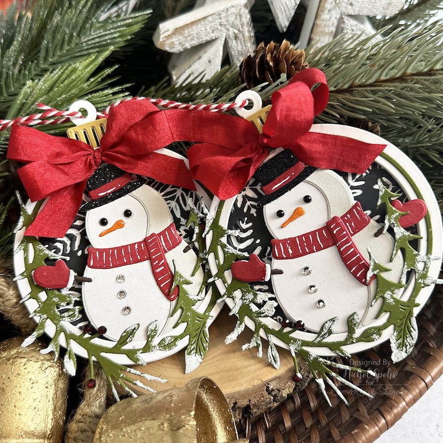 Ranger Cayenne Archival Ink Pad aip85775 Snowman Gift Tags And Ornaments | color-code:ALT01