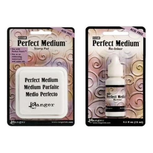 Ranger Clear Perfect Medium Pad Plus Refill Ink Set