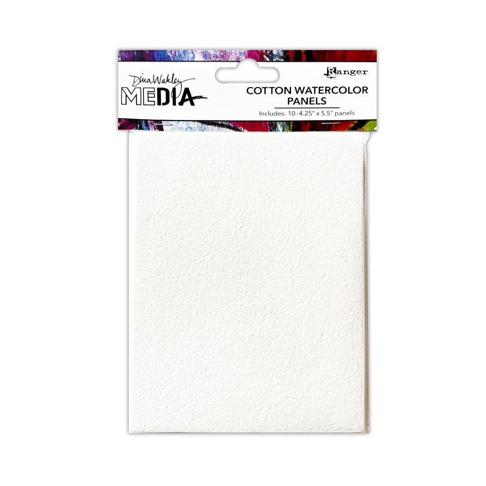 Ranger Dina Wakley MEdia 4.25 x 5.5 Cotton Watercolor Card Panels mdj92353