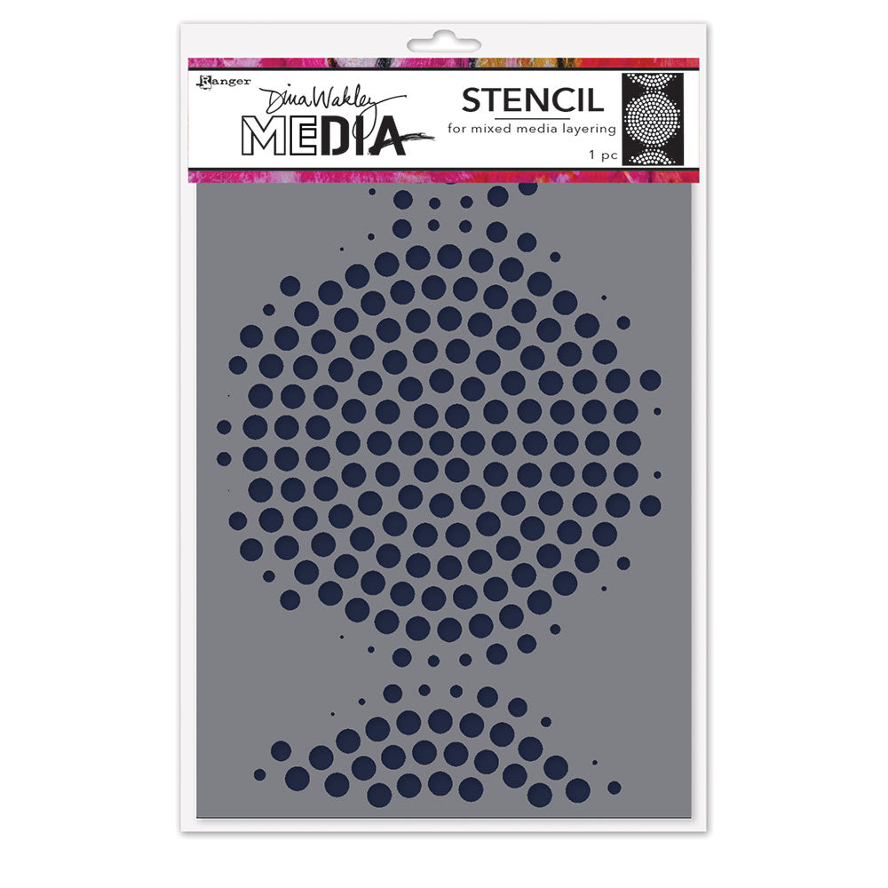 Ranger Dina Wakley MEdia Circle Of Circles Stencil mds93992