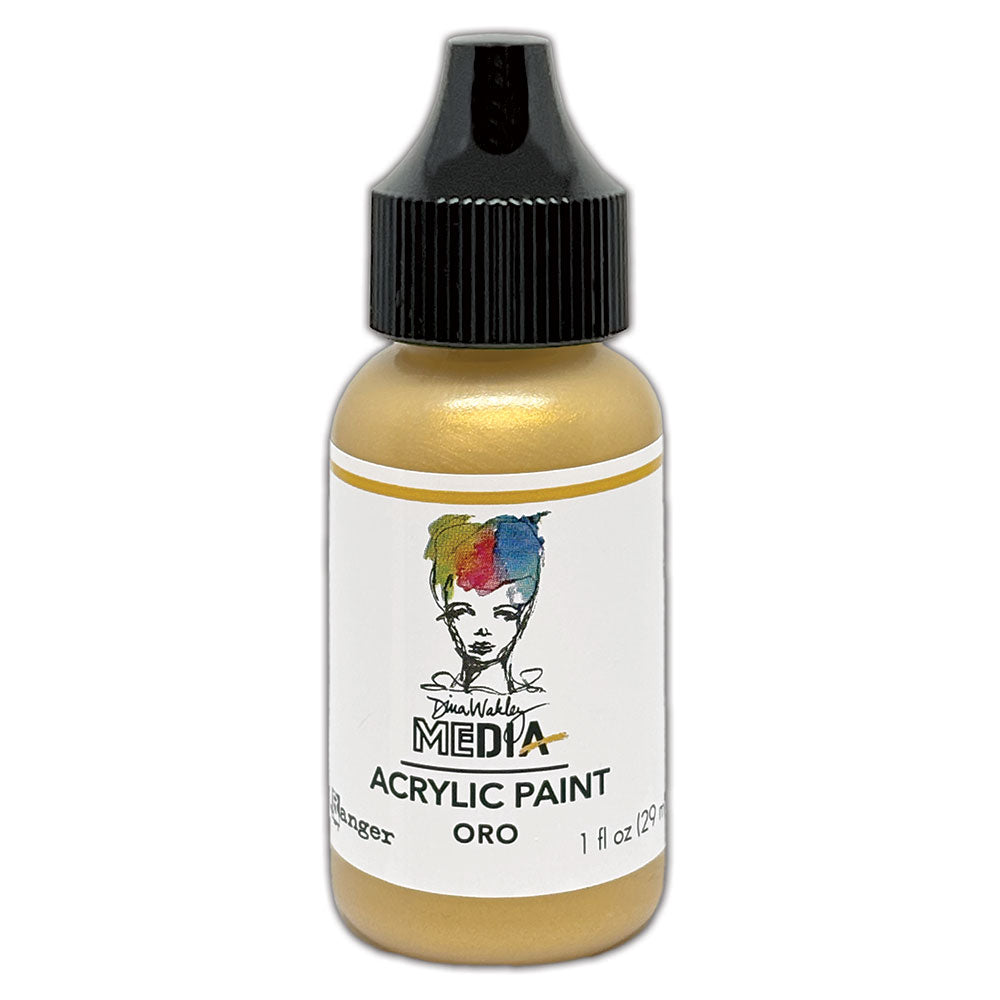 Ranger Dina Wakley MEdia Oro 1oz Acrylic Paint mdq95187