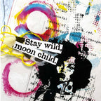 Ranger Dina Wakley MEdia Painted Elements Chroma Transparencies mda92735 Stay Wild Moon Child