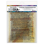 Ranger Dina Wakley MEdia Typed Quotes Chroma Transparencies mda92711