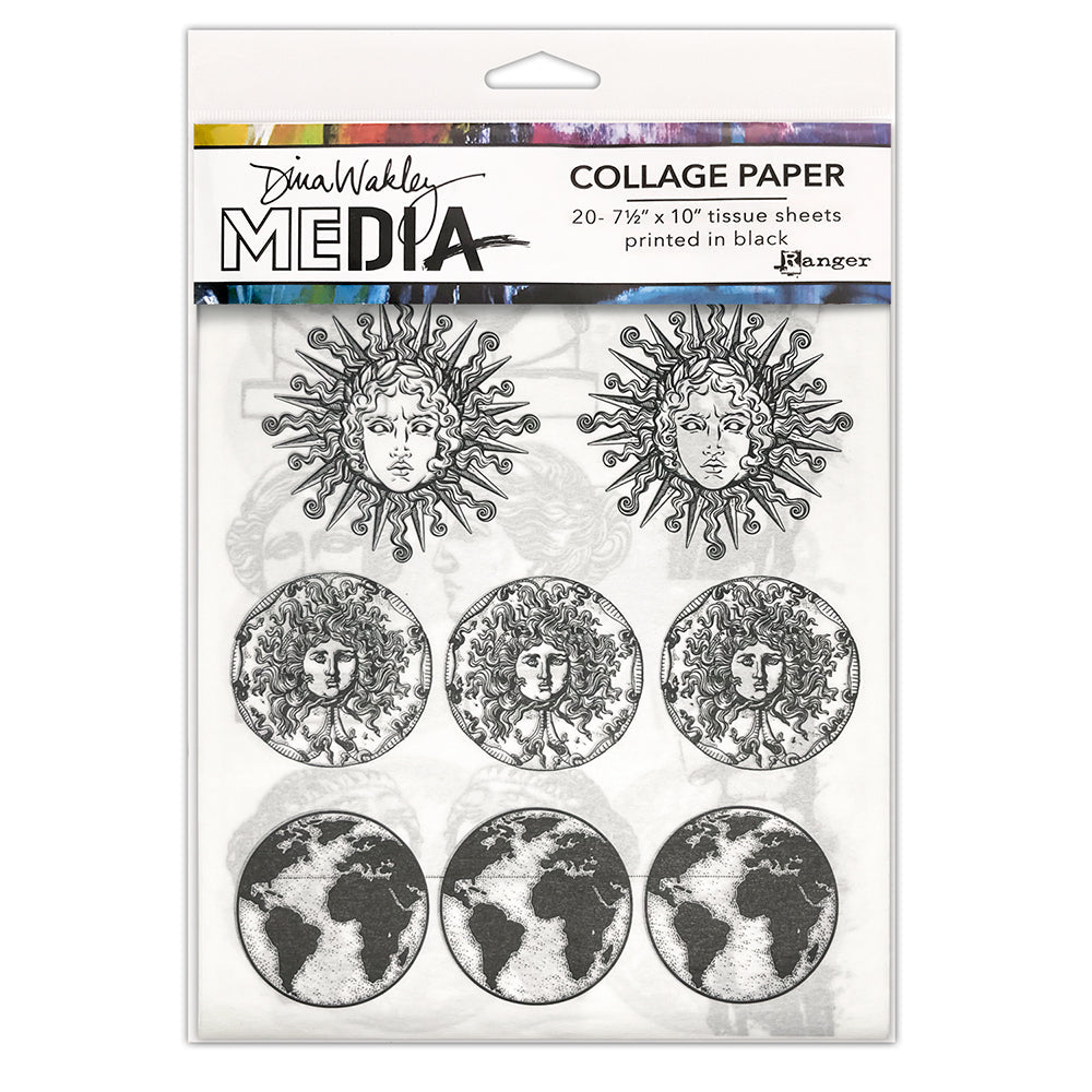 Ranger Dina Wakley Media Antiquities Collage Paper mda85942