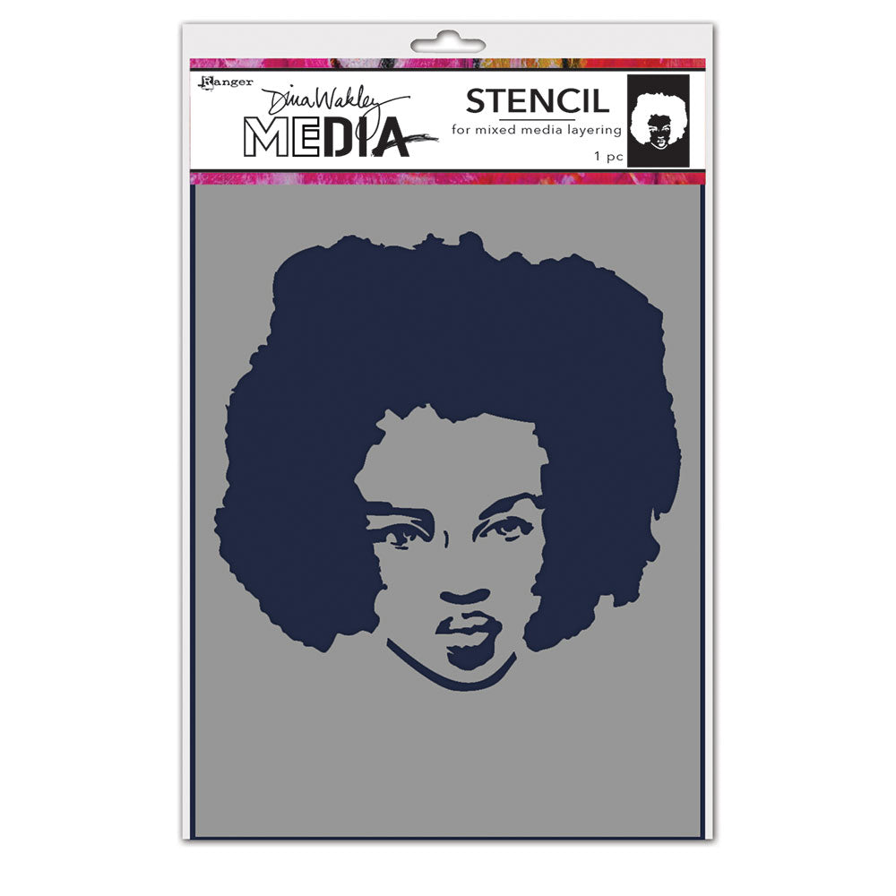 Ranger Dina Wakley Proud Woman Media Stencil mds87731