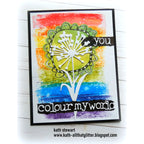 Ranger Dyan Reaveley Black Marble Shimmer Spray Dylusions dyh60765 Rainbow Card | color-code:ALT01