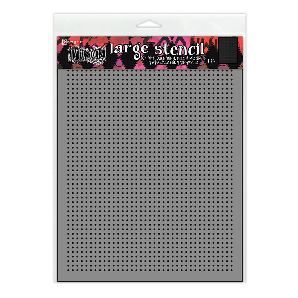 Ranger Dyan Reaveley Dot Grid Large Stencil Dylusions dys94968