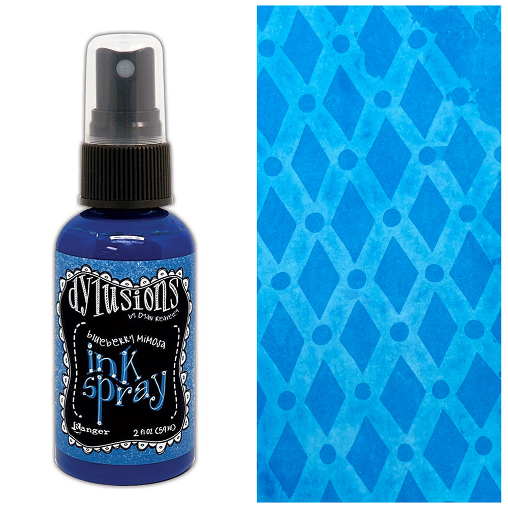 Ranger Dyan Reaveley Ink Spray Blueberry Mimosa Dylusions dyc94067 Swatch