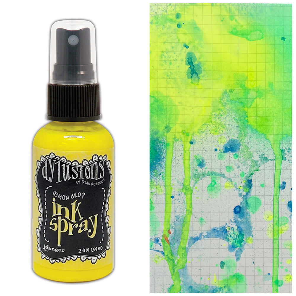 Ranger Dyan Reaveley Ink Spray Lemon Drop Dylusions dyc94074 Swatch