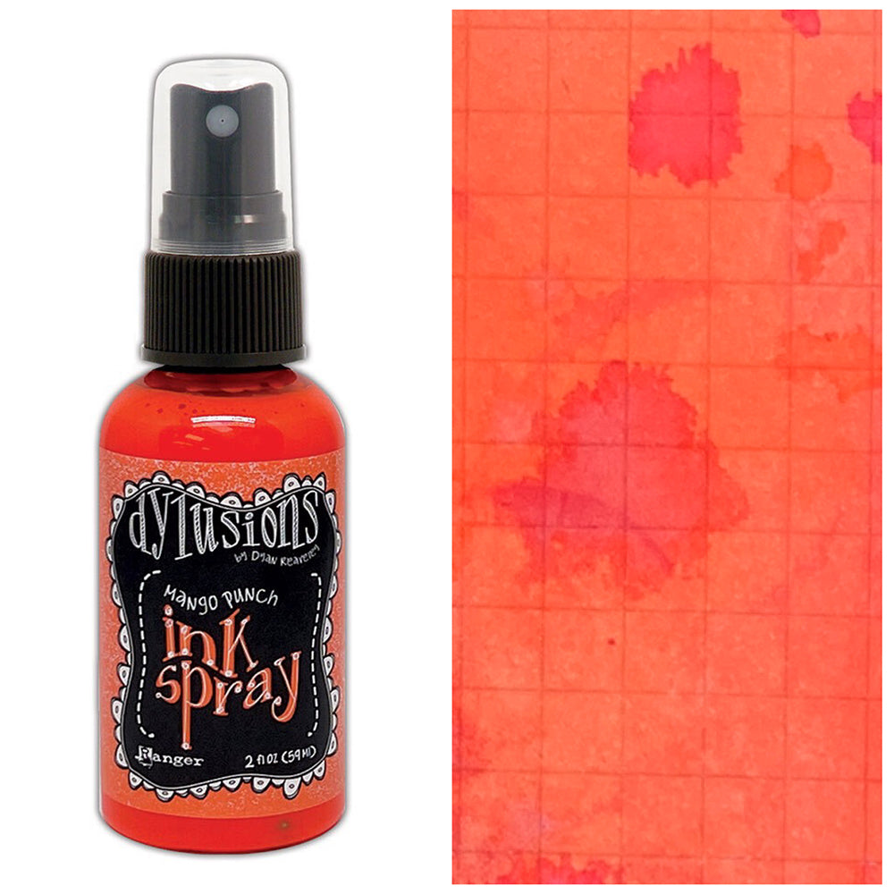 Ranger Dyan Reaveley Ink Spray Mango Punch Dylusions dyc94081 Swatch
