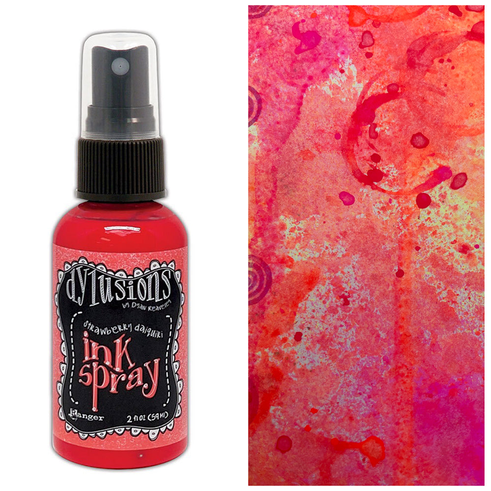 Ranger Dyan Reaveley Ink Spray Strawberry Daiquiri Dylusions dyc94111 Swatch